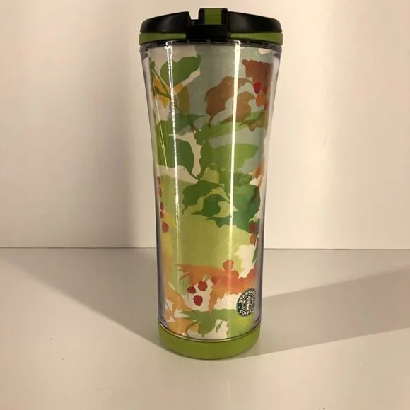 Starbucks Watercolor Fall Leaves Travel Mug Tumbler 16 oz / 473‎ mL - Picture 3 of 14